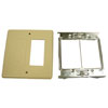 Wiremold, Steel Raceway 4000 Series, Two-Gang Overlapping Cover Rectangle Opening & Modular Furniture, V4047RF