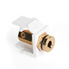 Leviton, QuickPort&reg; Banana Jack Snap-In Adapter, 40837-BWE