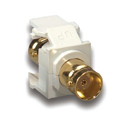 Leviton, QuickPort&reg; BNC Snap-In Adapter, 40832-BA