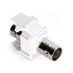 Leviton, QuickPort&reg; BNC Snap-In Adapter, 41084-BWF