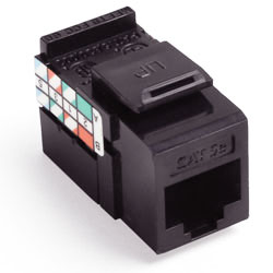 Leviton, QuickPort&reg; GigaMax 5e Connector, 5G108-RB5