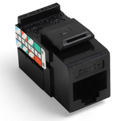 Leviton, QuickPort&reg; GigaMax 5e Connector, 5G108-RE5