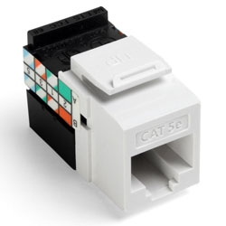 Leviton, QuickPort&reg; GigaMax 5e Connector, 5G108-RW5