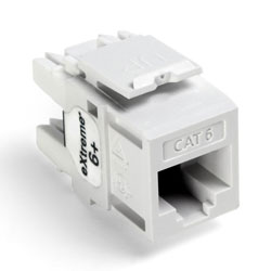 Leviton, QuickPort&reg; eXtreme 6+ Connector, 61110-RW6