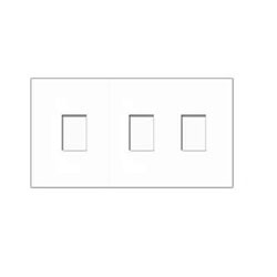 Lutron, Nova T Wallplates, NT-LSS-FB-WH