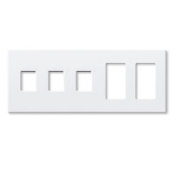 Lutron, Nova T Wallplates, NT-SSSRR-FB-WH