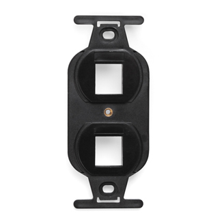 Leviton, QuickPort&reg; Duplex Type 106 Insert,  2-Port Wallplate, 41087-2EP