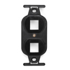 Leviton, QuickPort&reg; Duplex Type 106 Insert,  2-Port Wallplate, 41087-2EP