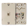 Leviton, Type 630A Telephone Screw Terminal Wall Jack, 40214-I