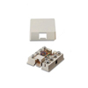 Leviton, Type 625A2 Surface Mount Telephone Wall Jack, 40278-W