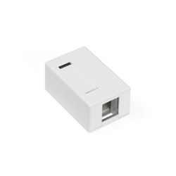 Leviton, QuickPort&reg; 1-Port Surface Mount Housing, 41089-1WP