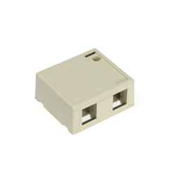 Leviton, QuickPort&reg; 2-Port Surface Mount Housing, 41089-2IP