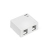 Leviton, QuickPort&reg; 2-Port Surface Mount Housing, 41089-2WP