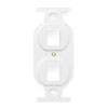 Leviton, QuickPort&reg; Duplex 106 Type 2-Port Insert, 41087-2WP
