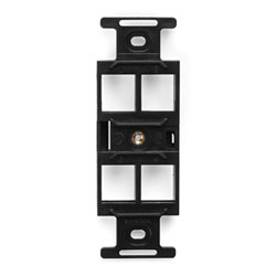 Leviton, QuickPort&reg; Quad 106 Type 4-Port Insert, 41087-QEP