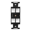 Leviton, QuickPort&reg; Quad 106 Type 4-Port Insert, 41087-QEP