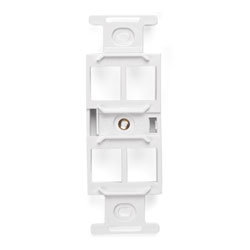 Leviton, QuickPort&reg; Quad 106 Type 4-Port Insert, 41087-QWP