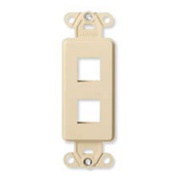 Leviton, QuickPort&reg; Decora Plus 2-Port Insert, 40850-BI