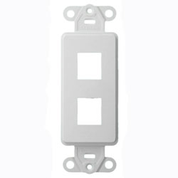 Leviton, QuickPort&reg; Decora Plus 2-Port Insert, 41642-W