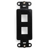 Leviton, QuickPort&reg; Decora 2-Port Insert, 41642-E