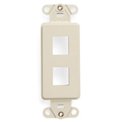 Leviton, QuickPort&reg; Decora 2-Port Insert, 41642-T