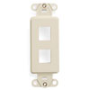 Leviton, QuickPort&reg; Decora 2-Port Insert, 41642-T