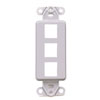 Leviton, QuickPort&reg; Decora 3-Port Insert, 41643-GY