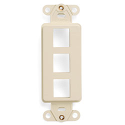 Leviton, QuickPort&reg; Decora 3-Port Insert, 41643-T