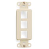 Leviton, QuickPort&reg; Decora 3-Port Insert, 41643-T