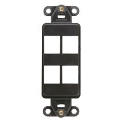 Leviton, QuickPort&reg; Decora 4-Port Insert, 41644-B