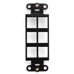 Leviton, QuickPort&reg; Decora 6-Port Insert, 41646-E