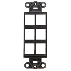 Leviton, QuickPort&reg; Decora 6-Port Insert, 41646-B