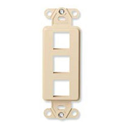 Leviton, QuickPort&reg; Decora Plus 3-Port Insert, 41643-W