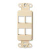 Leviton, QuickPort&reg; Decora Plus 4-Port Insert, 40754-BI