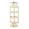 Leviton, QuickPort&reg; Decora Plus 6-Port Insert, 41646-W