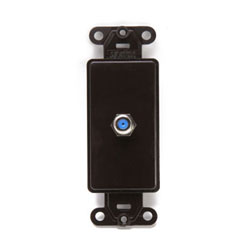 Leviton, Decora Video Single F-Type Wall Jack Insert, 40681-B