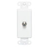 Leviton, Decora Video Single F-Type Wall Jack Insert, 40681-W