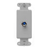 Leviton, Decora Video Single F-Type Wall Jack Insert, 40681-GY