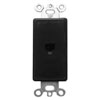 Leviton, Type 625 Decora 6P4C Telephone Wall Jack Insert, 40649-E