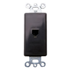 Leviton, Type 625 Decora 6P4C Telephone Wall Jack Insert, 40649