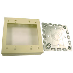 Wiremold, Steel Raceway 500 & 700 Series, Shallow Device Box - 2 Gang, V5747-2