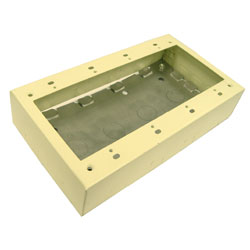 Wiremold, Steel Raceway 500 & 700 Series, Device Box - 4 Gang, V5748-4