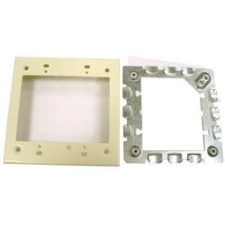 Wiremold, Steel Raceway 500 & 700 Series, Flush-Type Extension Adapter - 2 Gang, V5751-2