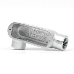 1/2" Rigid Threaded Type "LR" Conduit Bodies, Malleable Iron