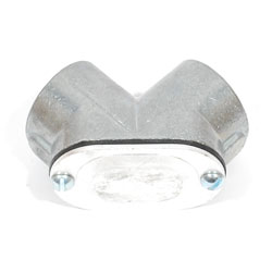 Topaze, 351, Rigid Pull Elbow with Gasket, 1/2" Rigid to Rigid, Zinc Die Cast, M49723
