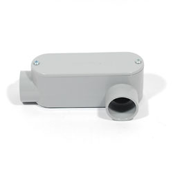 PVC, Type LL Conduit Bodies,  1/2" Pipe Size, Schedule 40