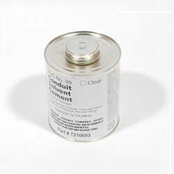 Conduit Cement, Quart Size, For Use with PVC Conduits
