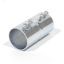EMT Couplings, 1/2" Size, Set Screw Type, Concrete tight when Taped, Steel