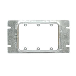 ARCCO, 3 Gang No Rise Device Cover, Fits 3 & 2 Gang Box, M50061