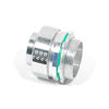 Straight Connectors including sealing washer, 1/2" Size, Reusable Fittings, Steel, Zinc Plated